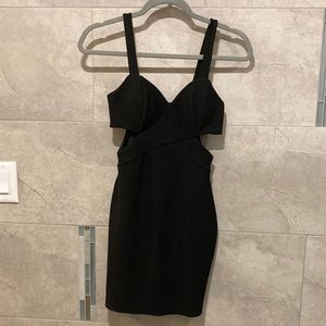 Women’s black cocktail dress